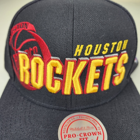 Houston Rockets Draft 1996 Shadow Mitchell & Ness Hat Snapback Cap - Picture 6 of 9